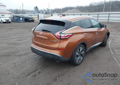 2015 Nissan Murano Platinum z USA, uszkodzony, nr VIN 5N1AZ2MH9FN266369